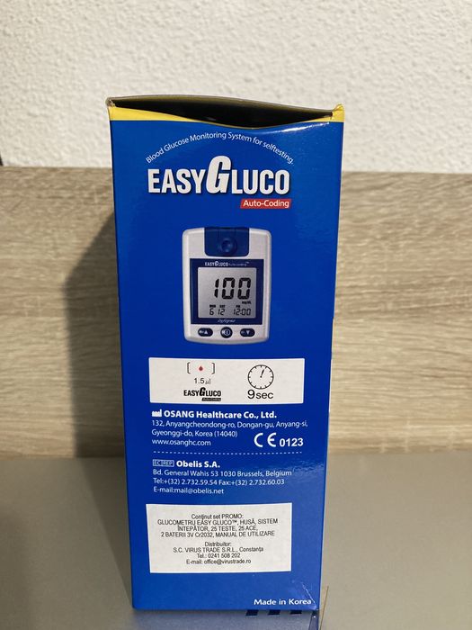Glucometru EasyGluco nou, sigilat .