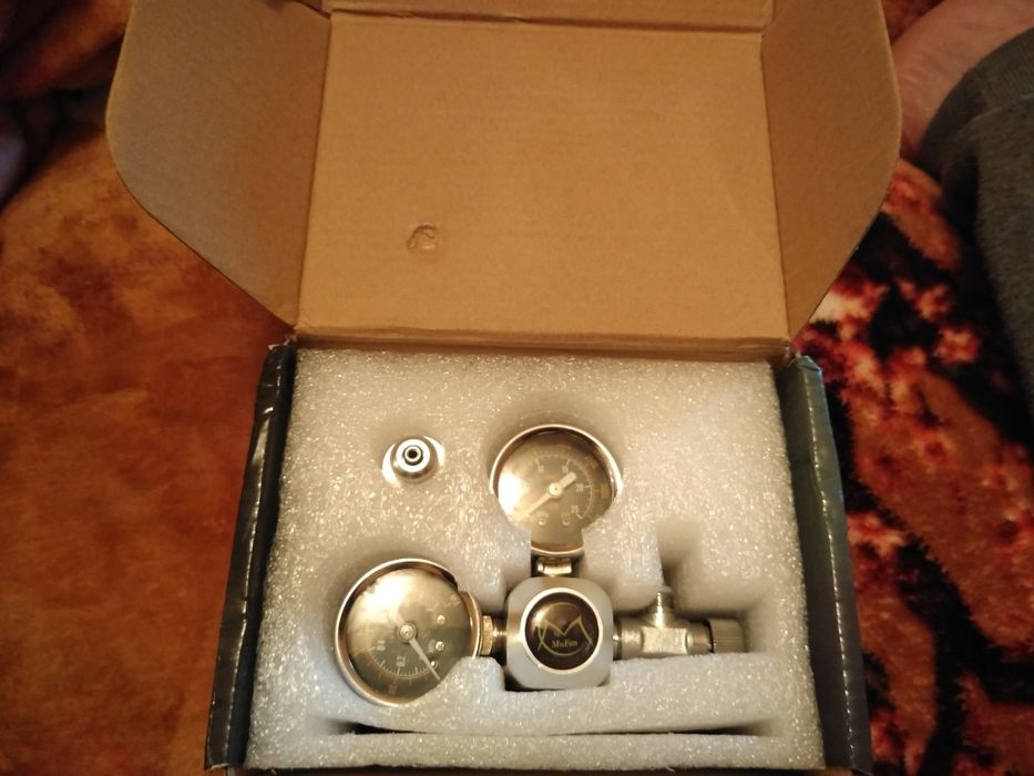 regulator co2 cu manometre, numarator bule acvariu pesti