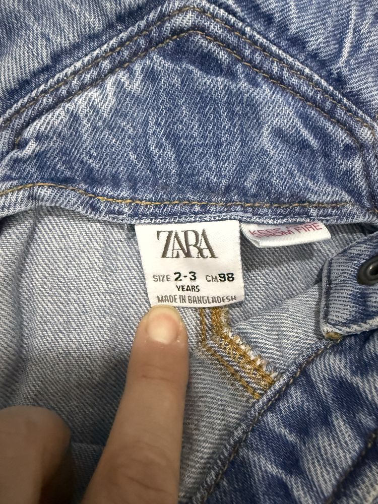 Джинсоввй комбинезон Zara 2-3 года,92-98 см