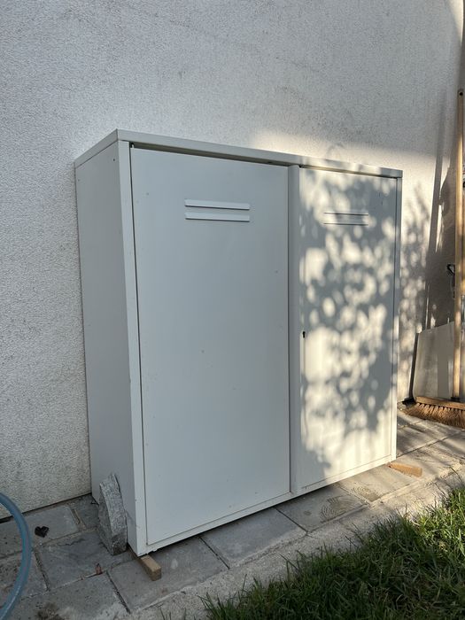 Corp cu usi, alb Ikea IVAR 80x83cm metalic