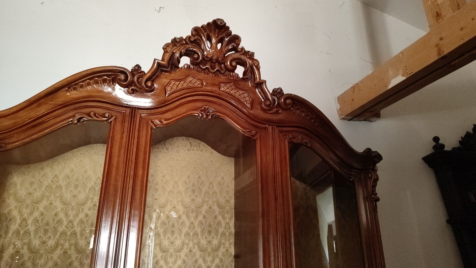 Biblioteca baroc intasiata antica vintage