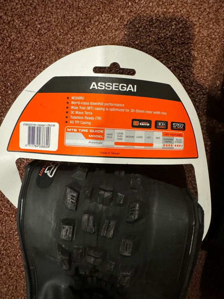 Assegai 29x2.60" WT EXO TR 3C MaxxTerra cuciuc nou mtb