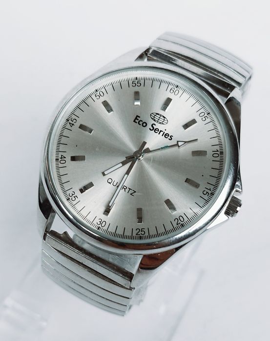 Ceas bărbătesc Eco Series cu quartz, carcasa si bratara din oțel inox