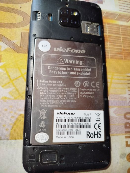 Placă de bază Ulefone Note 5