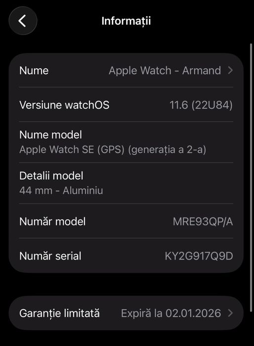 Apple watch SE 44mm genaratia a 2 a