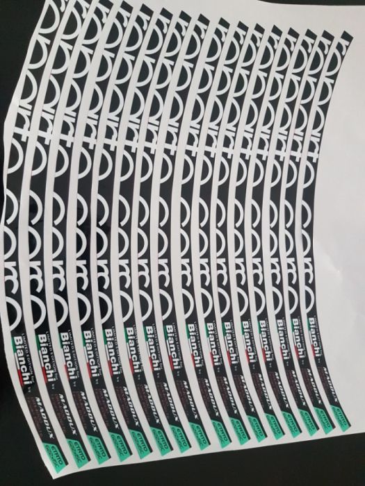 Reparto Corsе Bianchi стикери за шосейни капли 28" rim stickers decal