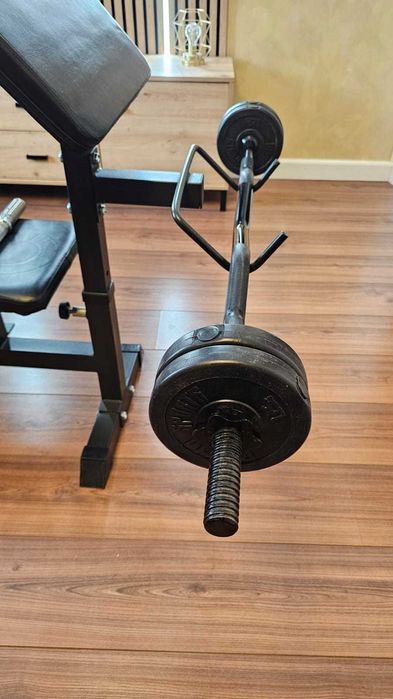 Aparat multifunctional fitness complet cu set 75 kg