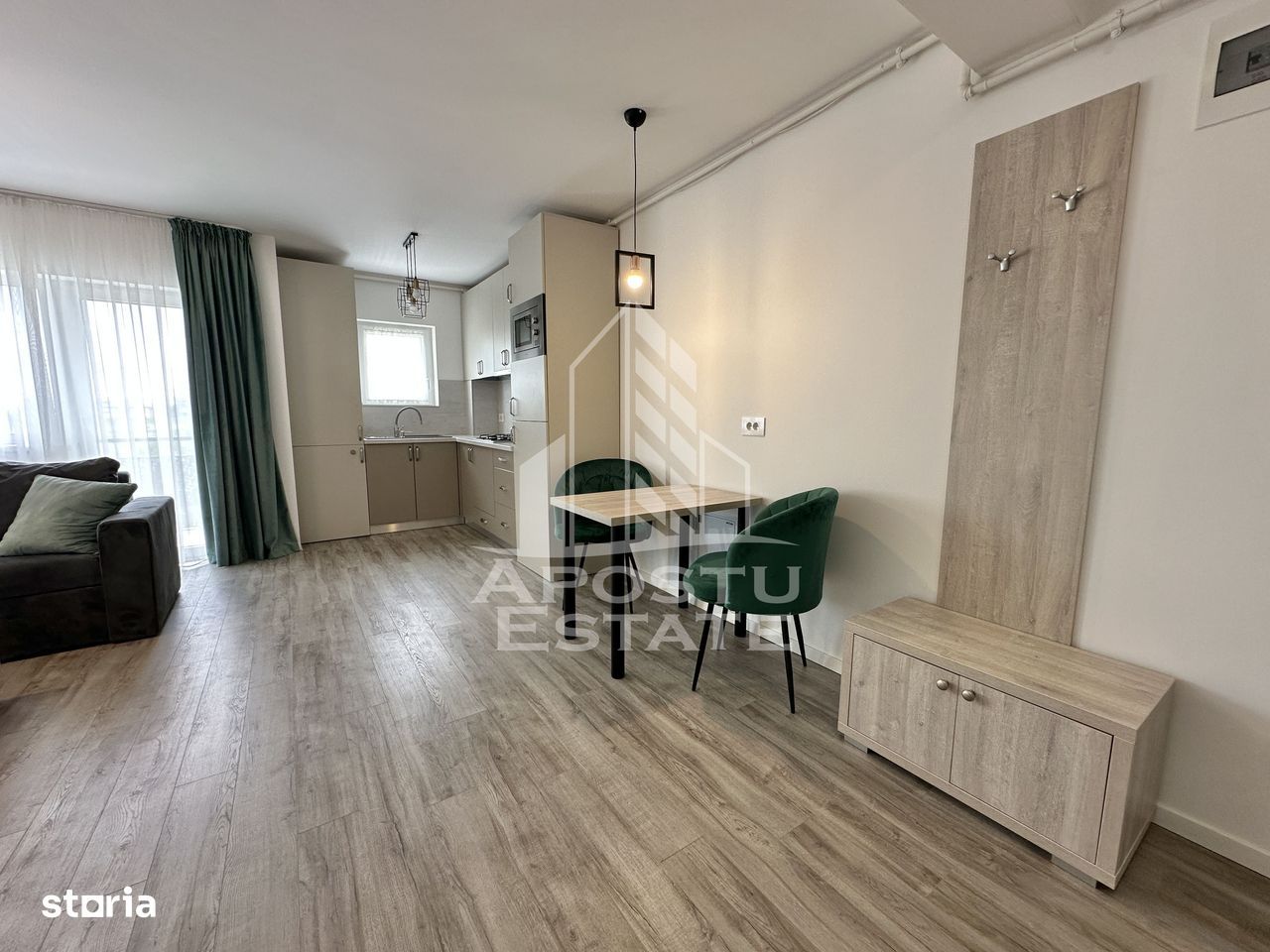 Apartament cu 2 camere la etajul 1, mobilat si utilat in Braytim