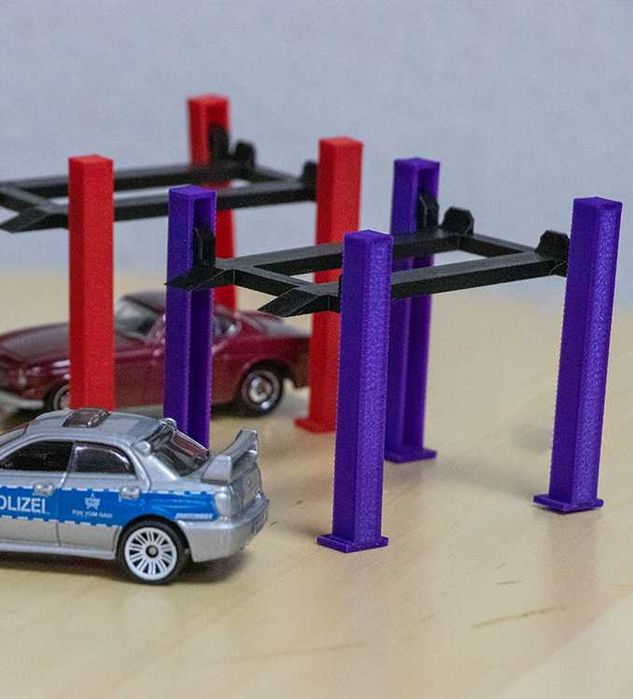 Elevator funcțional pentru machete 1:64 – Matchbox, Hot Wheels