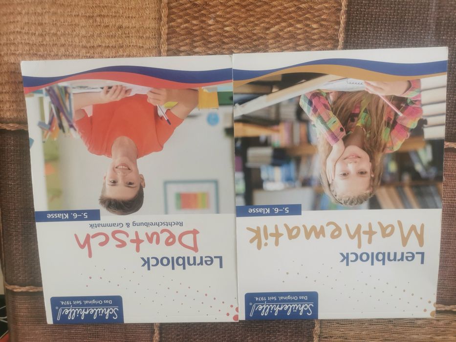 Caiet școală limba germana ortografie gramatica matematica  5/6