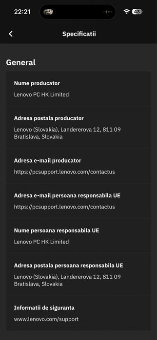 Vând Monitor gaming Lenovo Legion RF25f-30