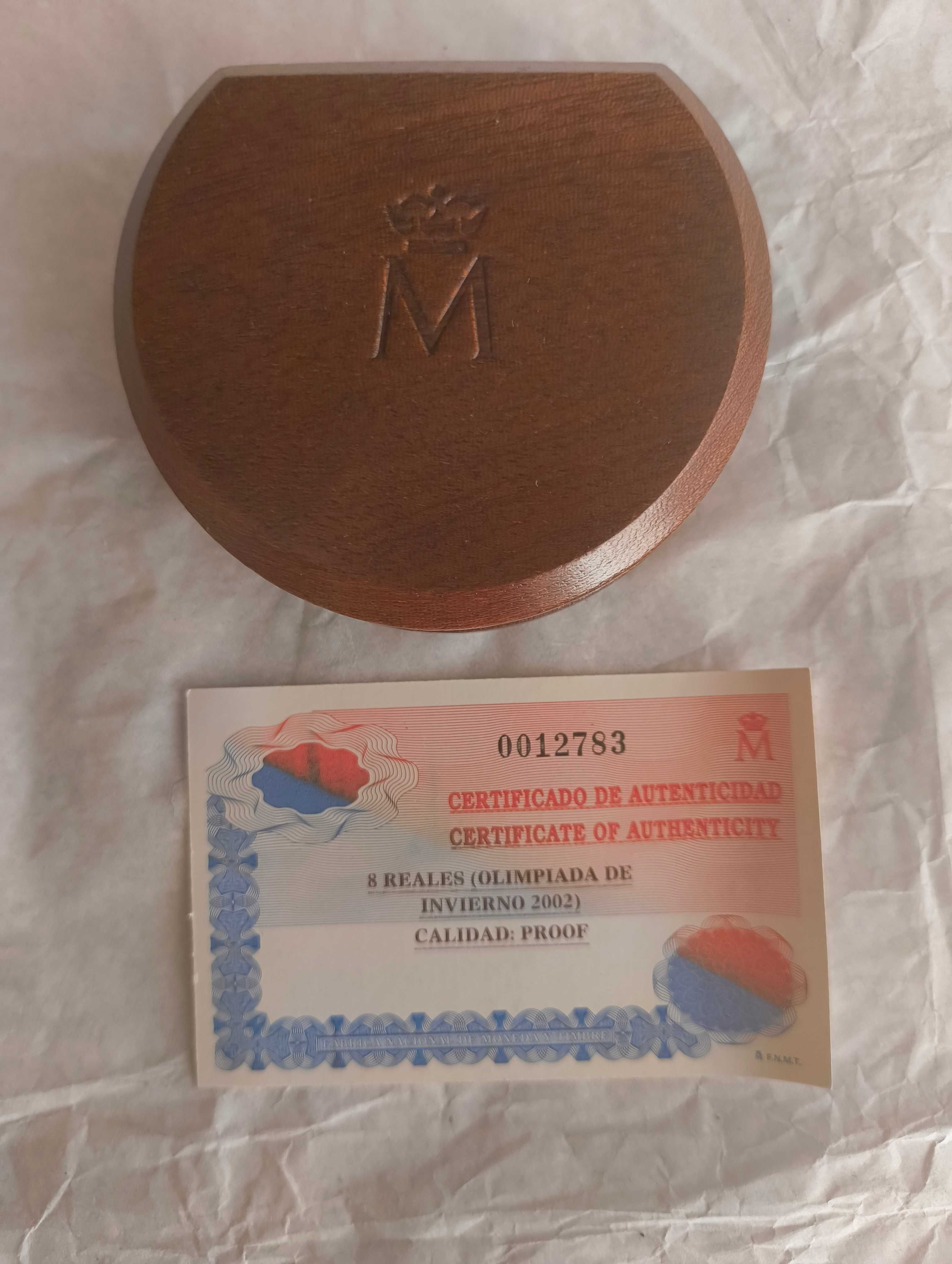 Сребърни 10 евро, Испания, 2002 - сертификат