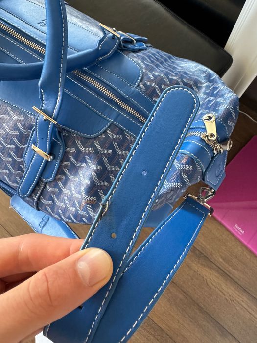 GOYARD Bowling Bag 55 Bleu Goyardine