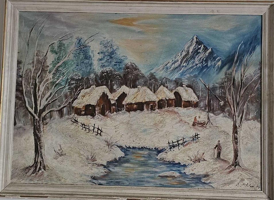 Tablou - peisaj iarna