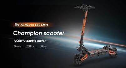 НОВО!!! Електрическа Тротинетка KuKirin G3 Pro 2x1200W 52V/23.4 AH