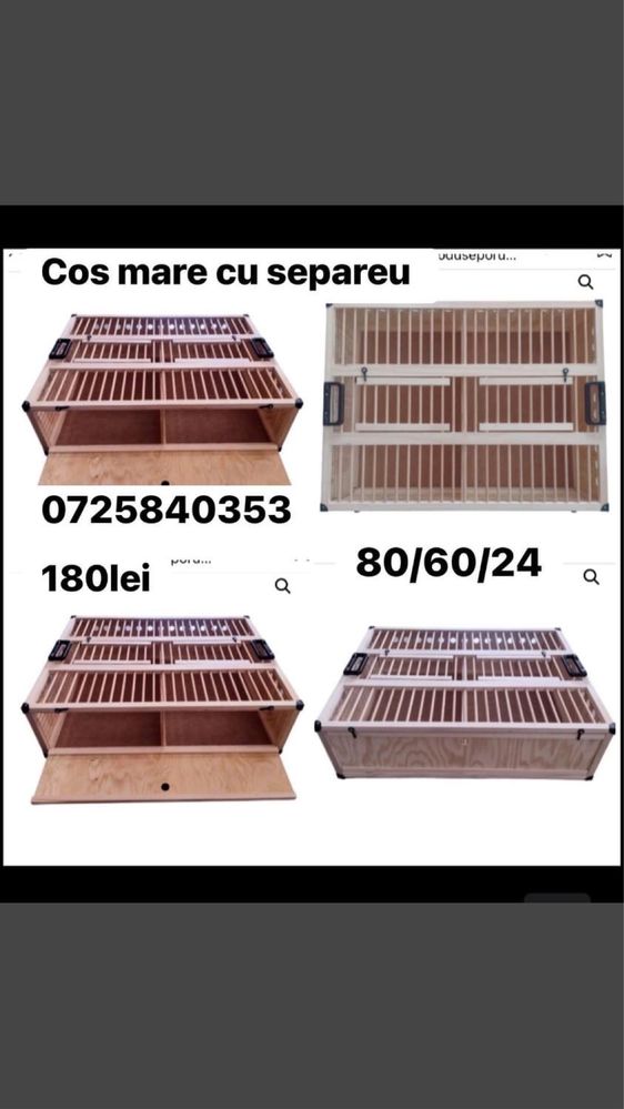 Cos marre de trasport cu separeu 80/60/24