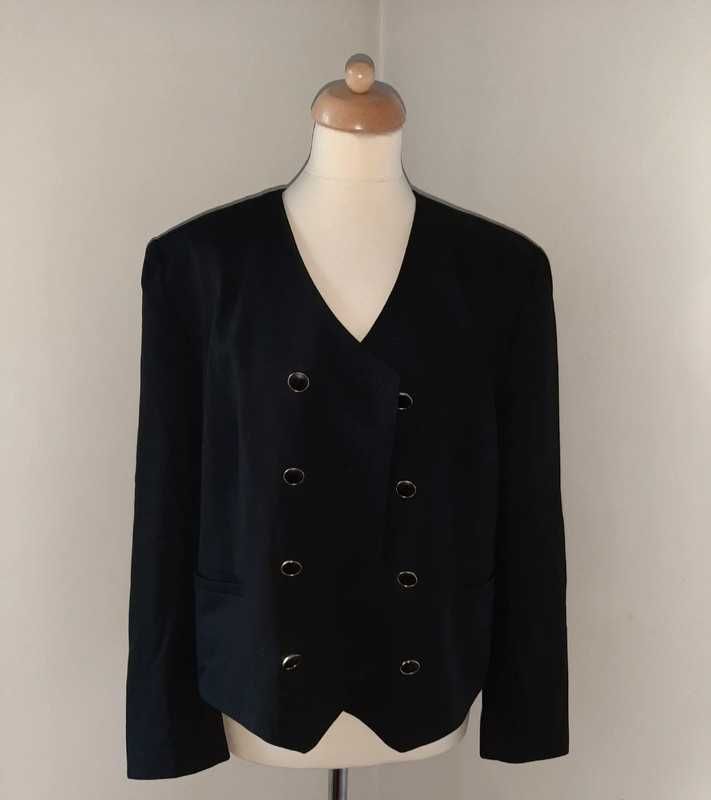 Klein Petite Paris blazer sacou negru stil vintage