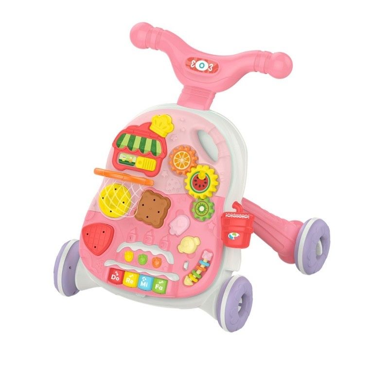 KIKKA BOO Играчка за прохождане уокър 2в1 CANDY PARTY PINK