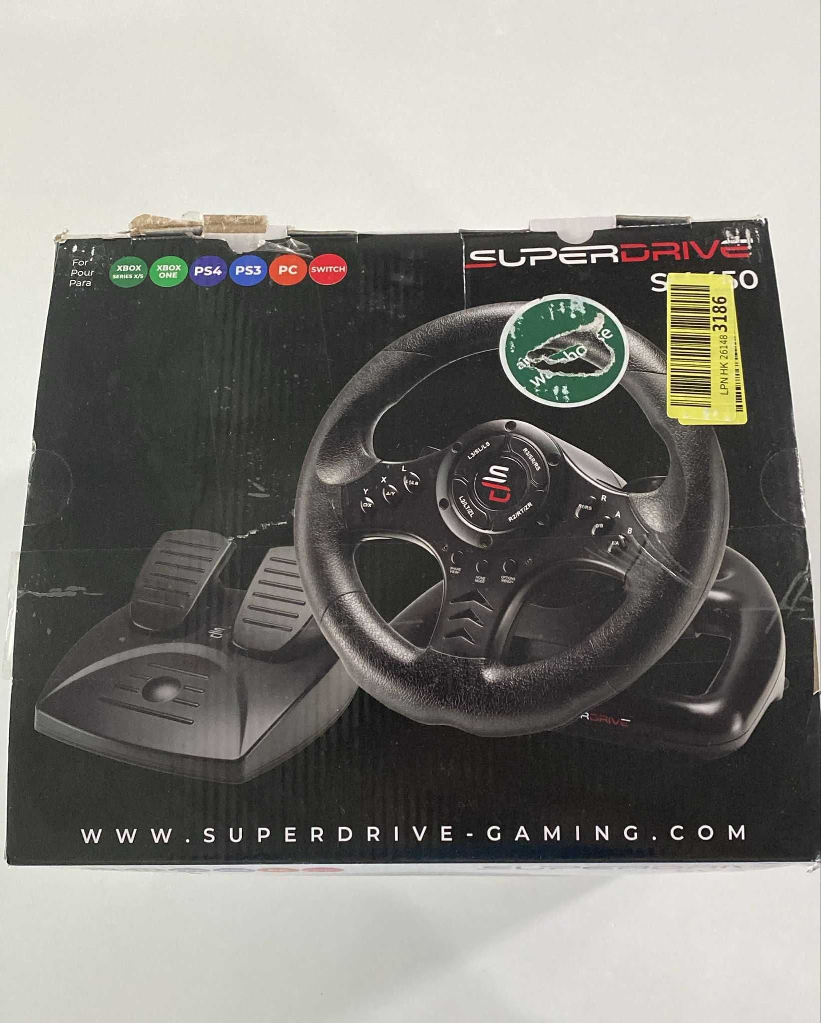 Volan de curse cu pedale pentru jocuri PC, Xbox si Play Station