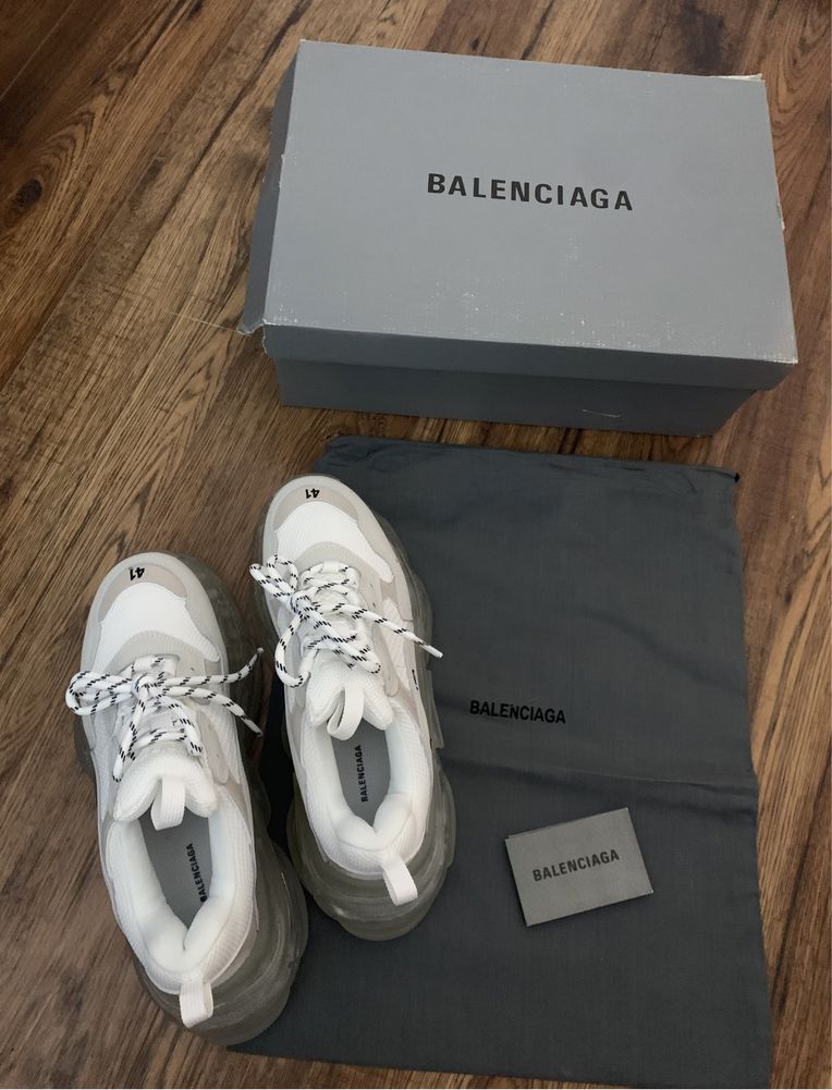 Balenciaga Triple S White • STOC:36,37,41,45• Livrare 1-2 zile •