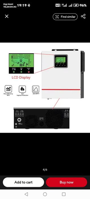 Invertor solar offgrid 12V/1KW