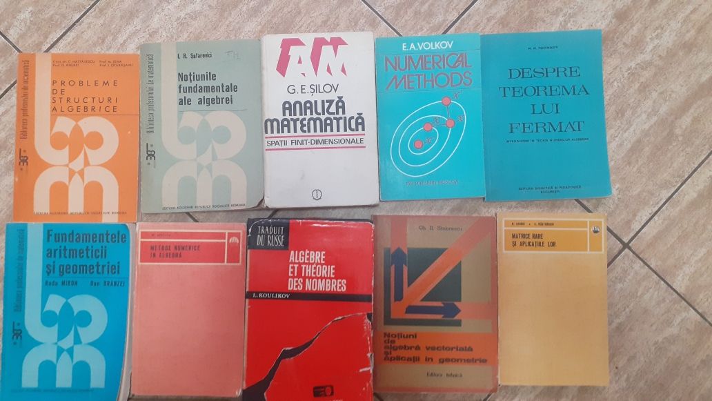 Carti analiza matematica-algebra facultate