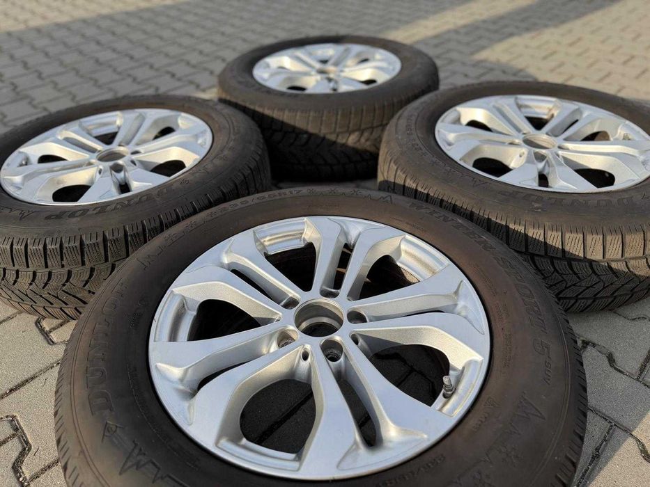 Set jante MERCEDES originale + anvelope DUNLOP iarna 235/65 R17