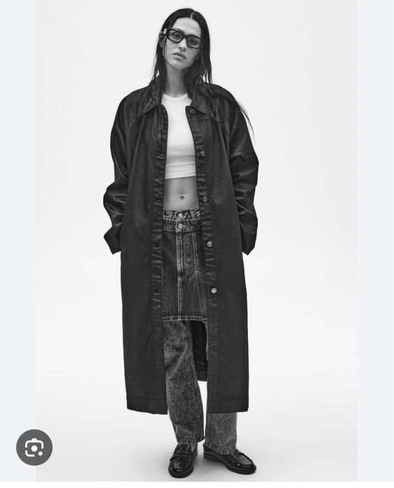Джинсовый тренч Zara