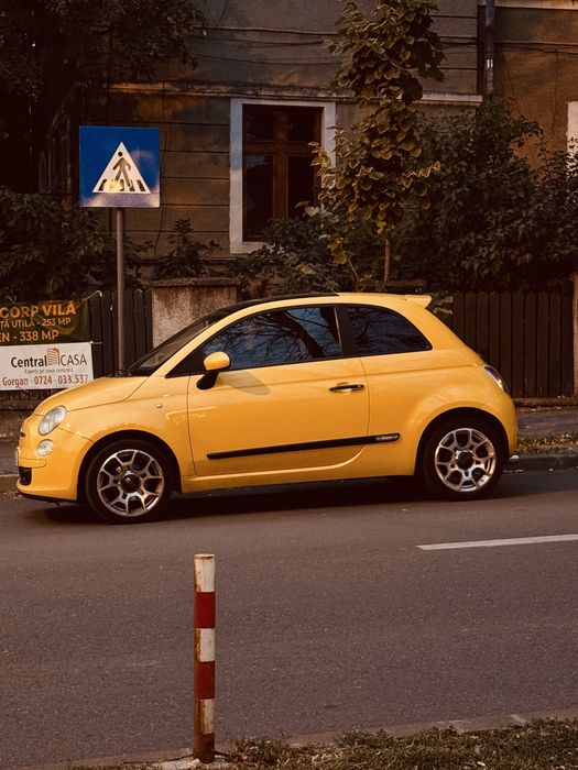 Fiat 500 plafon panoramic