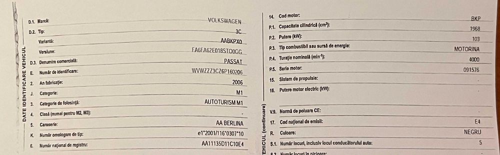 Injector BKP Volkswagen Passat B6