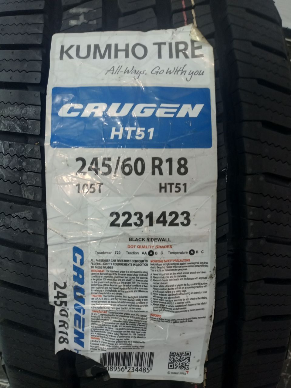 Kumho Tire Crugen HT51  CAPTIVA