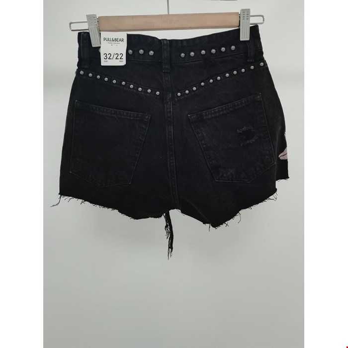 Blugi scurti  negri talie inalta