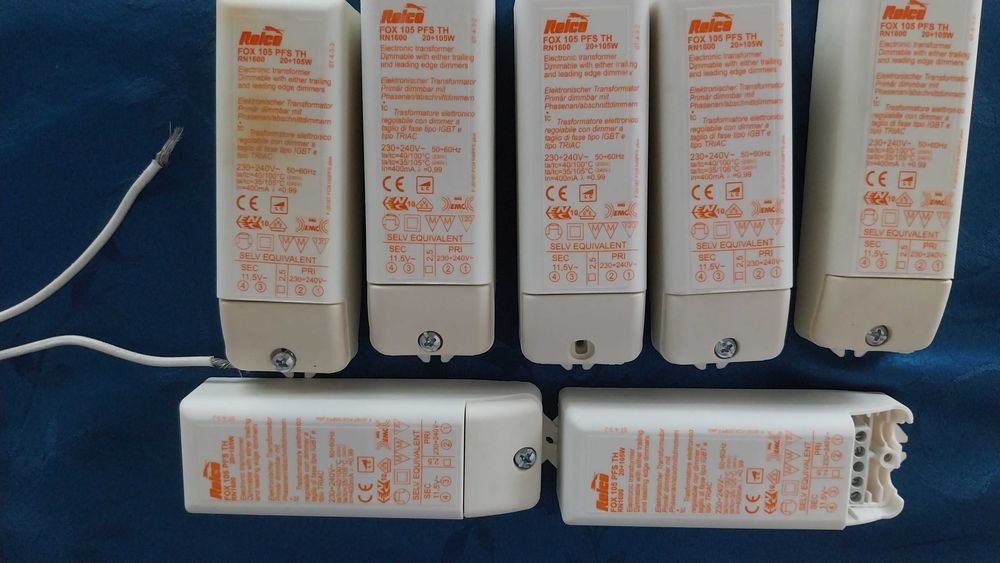 Продавам комплект трафове с лунички и осветителни тела за вгаждане