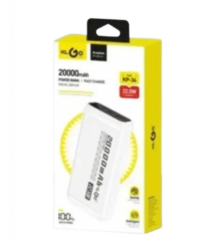 Преносима батерия KLGO KP-34, 20000mAh