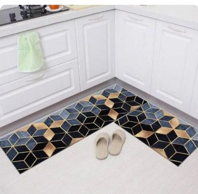 Комплект  водоустойчиви противоплъзгащи постелки за кухня