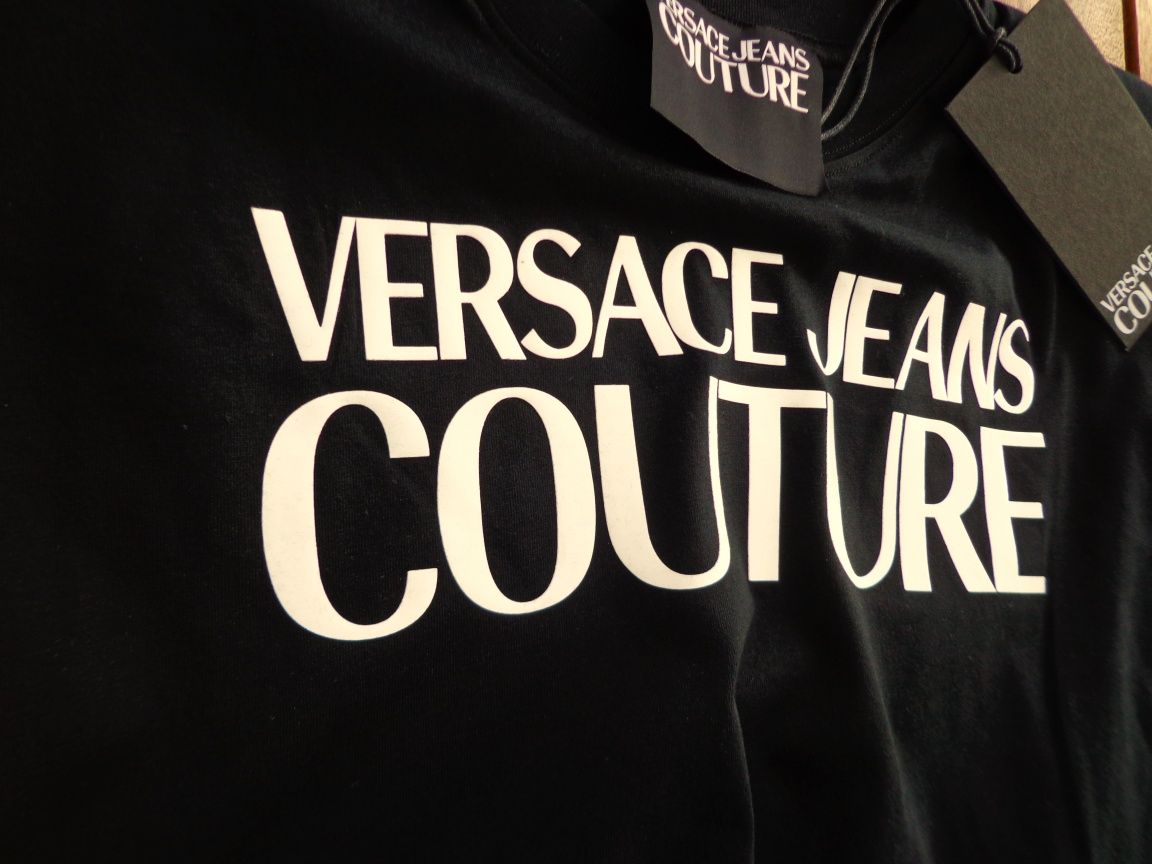 Дамска тениска Versace Jeans Couture logo print cropperd T-shirt