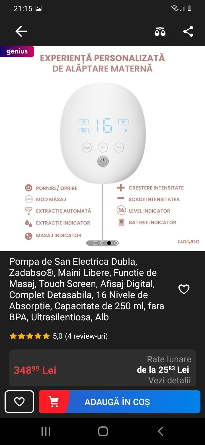 Pompa de San Electrica Dubla, Zadabso®