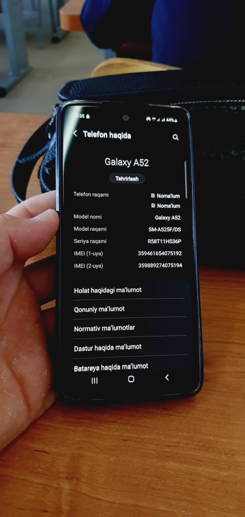 Samsung galaxy A 52 5G