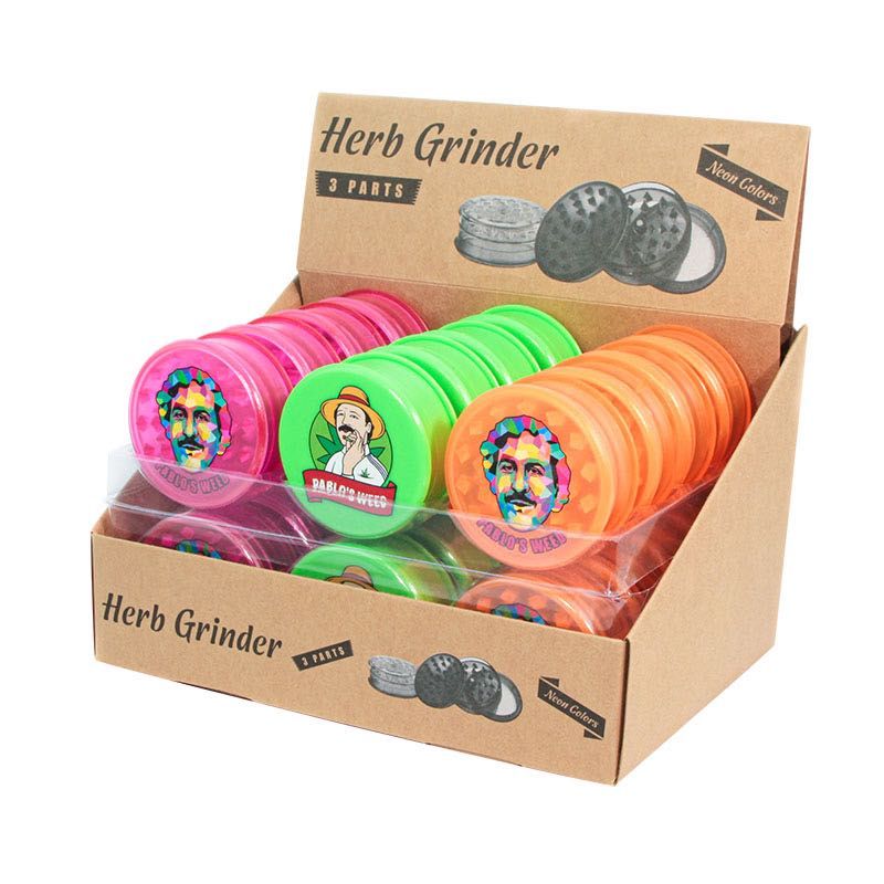 Grinder Magic Leaf Pablo's Weed Neon Collection + Filtre