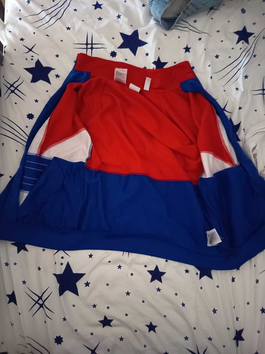 Trening adidas roșu cu albastru