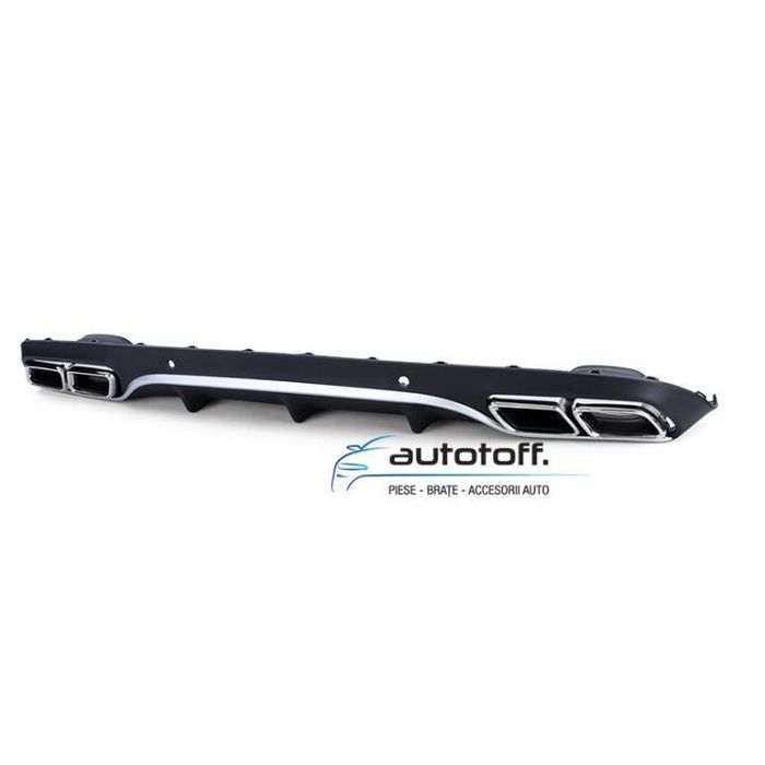 Difuzor bara spate Mercedes C205 Coupe A205 Cabrio C-Class (15-18) Chrome C63 AMG