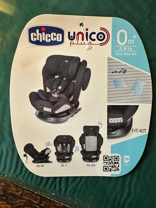 Scaun auto rotativ cu Isofix, Chicco Unico Plus  0+/1/2/3, 0 luni+