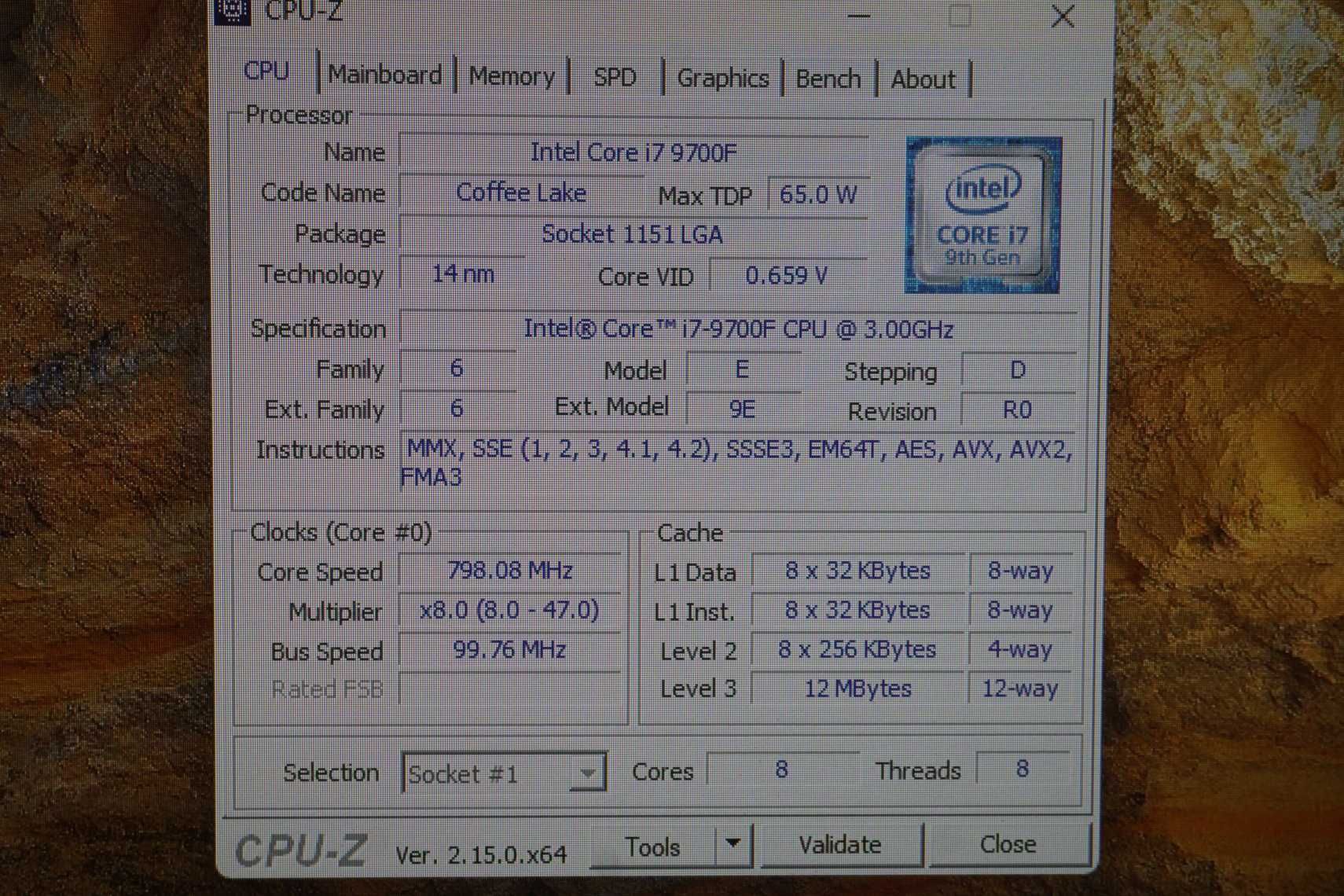 Процесор CPU i7 9700F - 8 core/ 65W/ 4.7Ghz boost/ LGA 1151 v2/Вкл ДДС