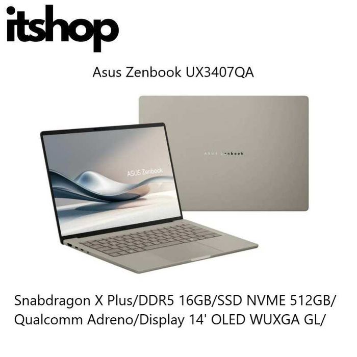 Asus Zenbook A14 UX3407QA Snapdragon X PLUS X1