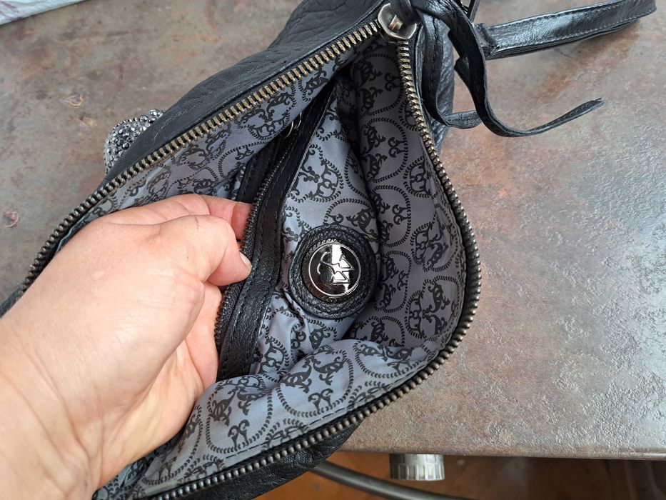 дамска чанта,малка черна чантичка,клъч,протмоне-естествена кожа