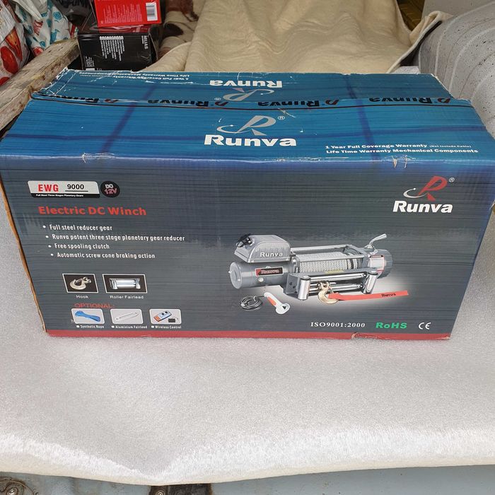 Лебедка 12v. Runva EWG 9000 нова