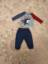 Bluza Du Pareil au même si pantaloni pentru bebelus 80 cm, 18 luni