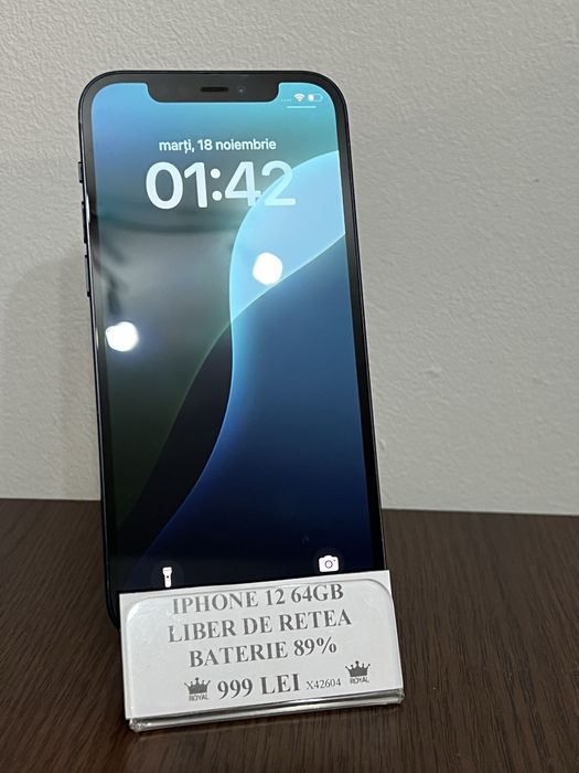 Amanet Royal CB: Iphone 12 64gb Neverlocked Baterie 89