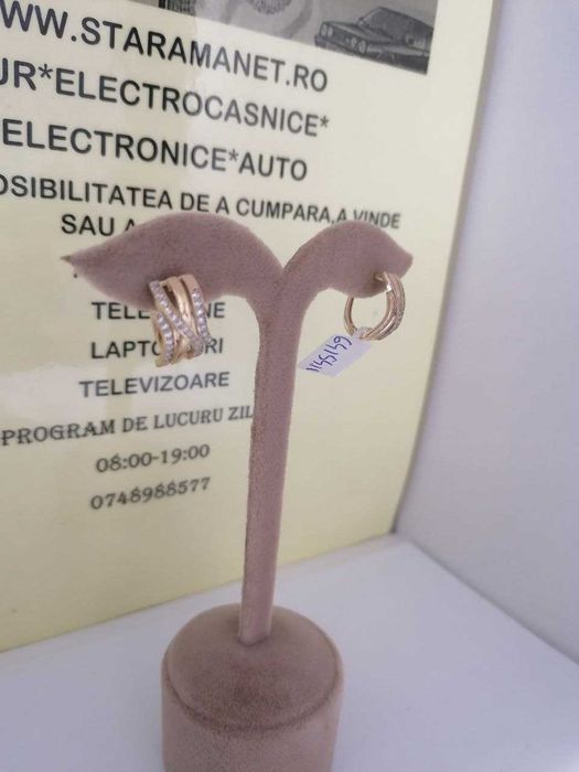 cercei aur 14k  (m2) star amanet