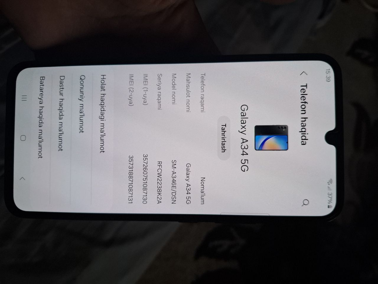 Samsung a34 8/128